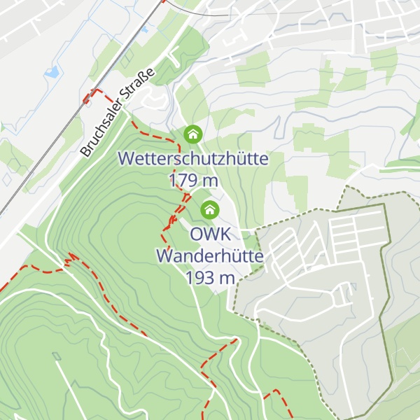Map of OWK Wanderhütte