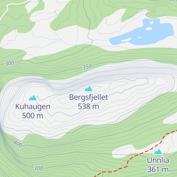 Map of Bergsfjellet