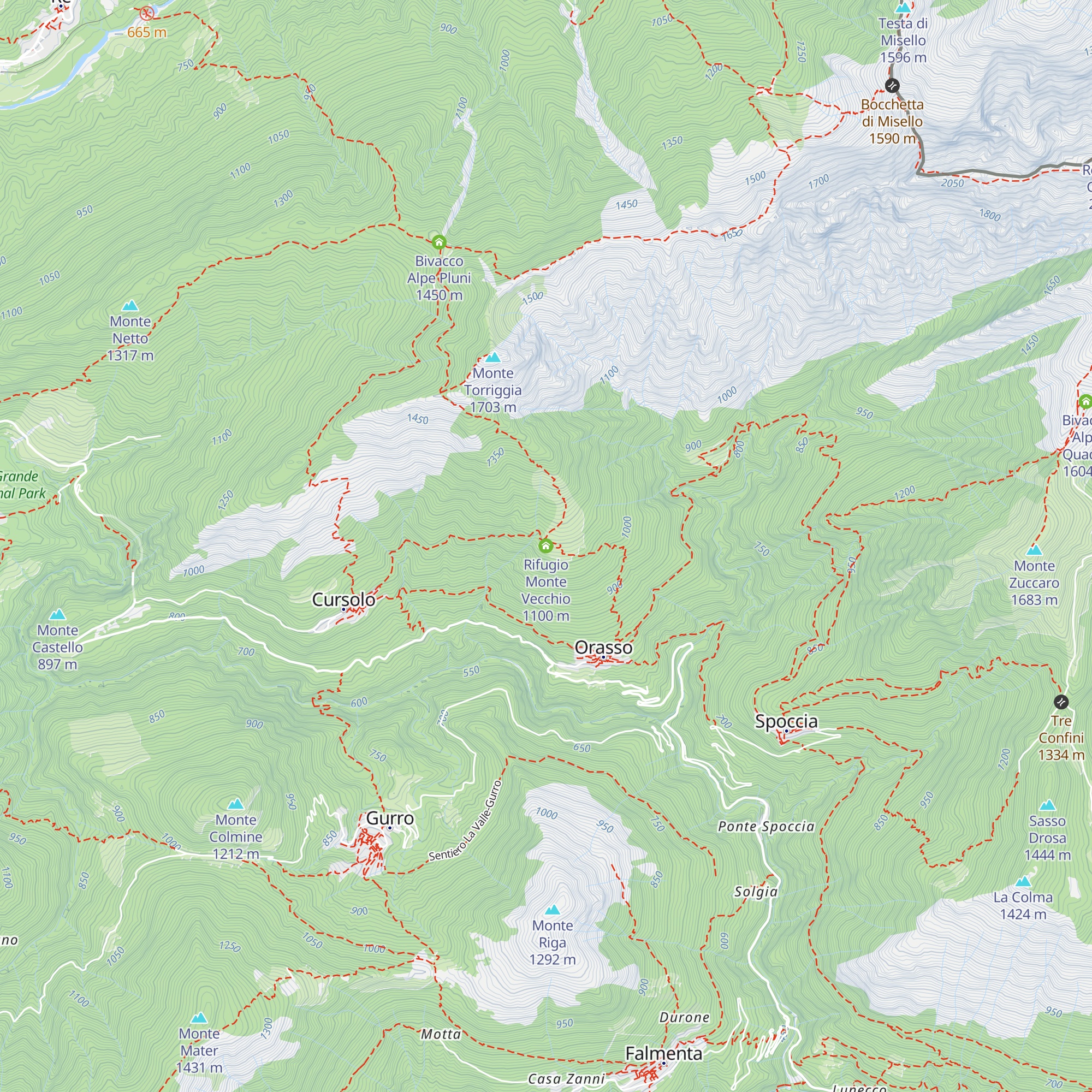 Rifugio Monte Vecchio map