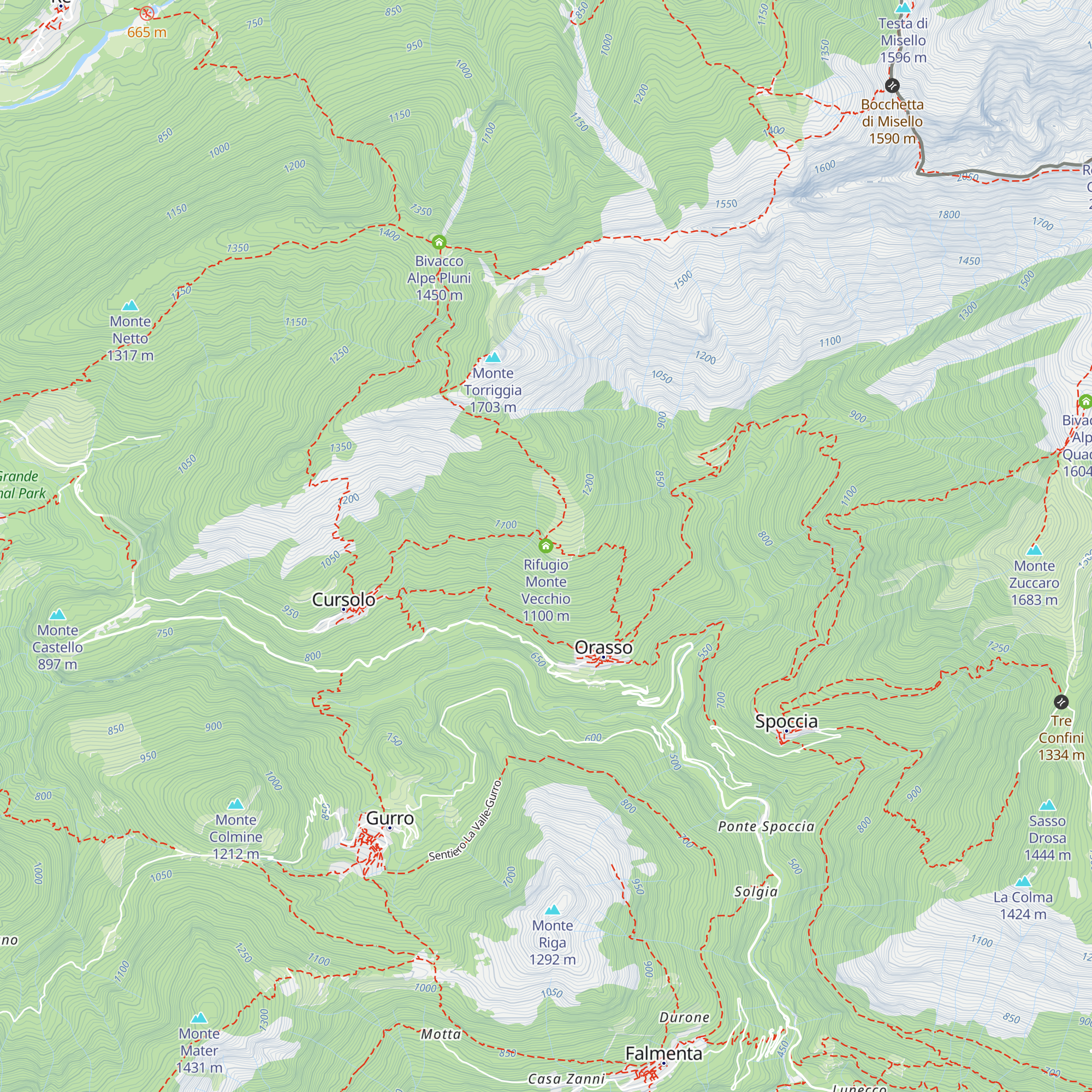 Rifugio Monte Vecchio map