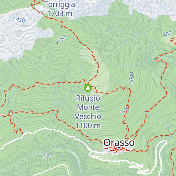 Map of Rifugio Monte Vecchio