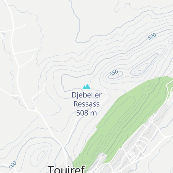 Map of Djebel er Ressass