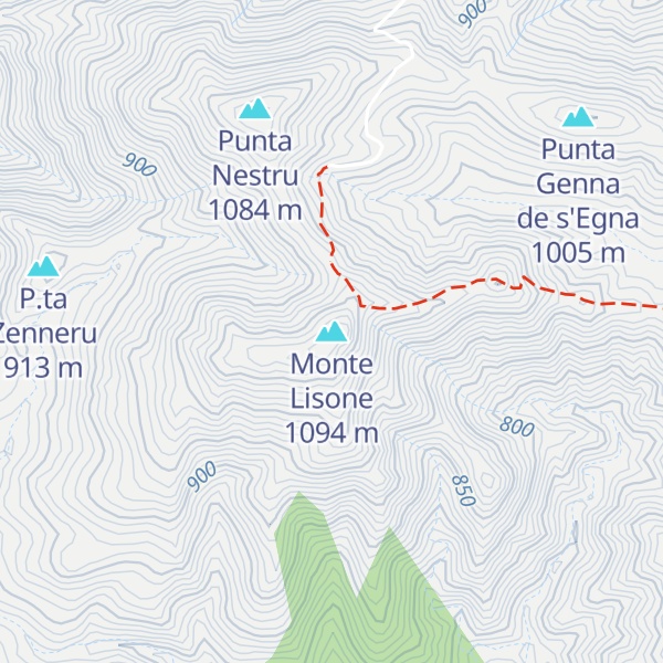 Map of Monte Lisone