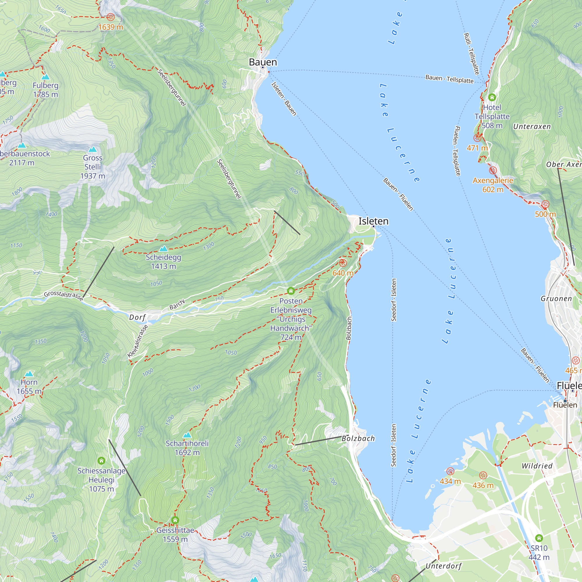 Posten Erlebnisweg "Urchigs Handwärch" map
