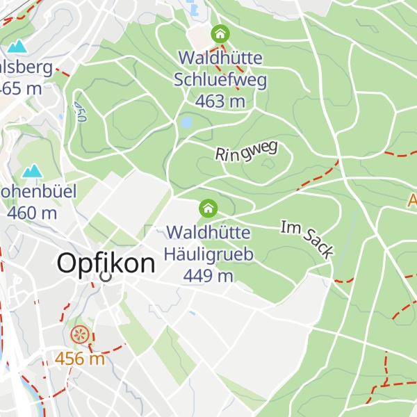 Map of Waldhütte Häuligrueb