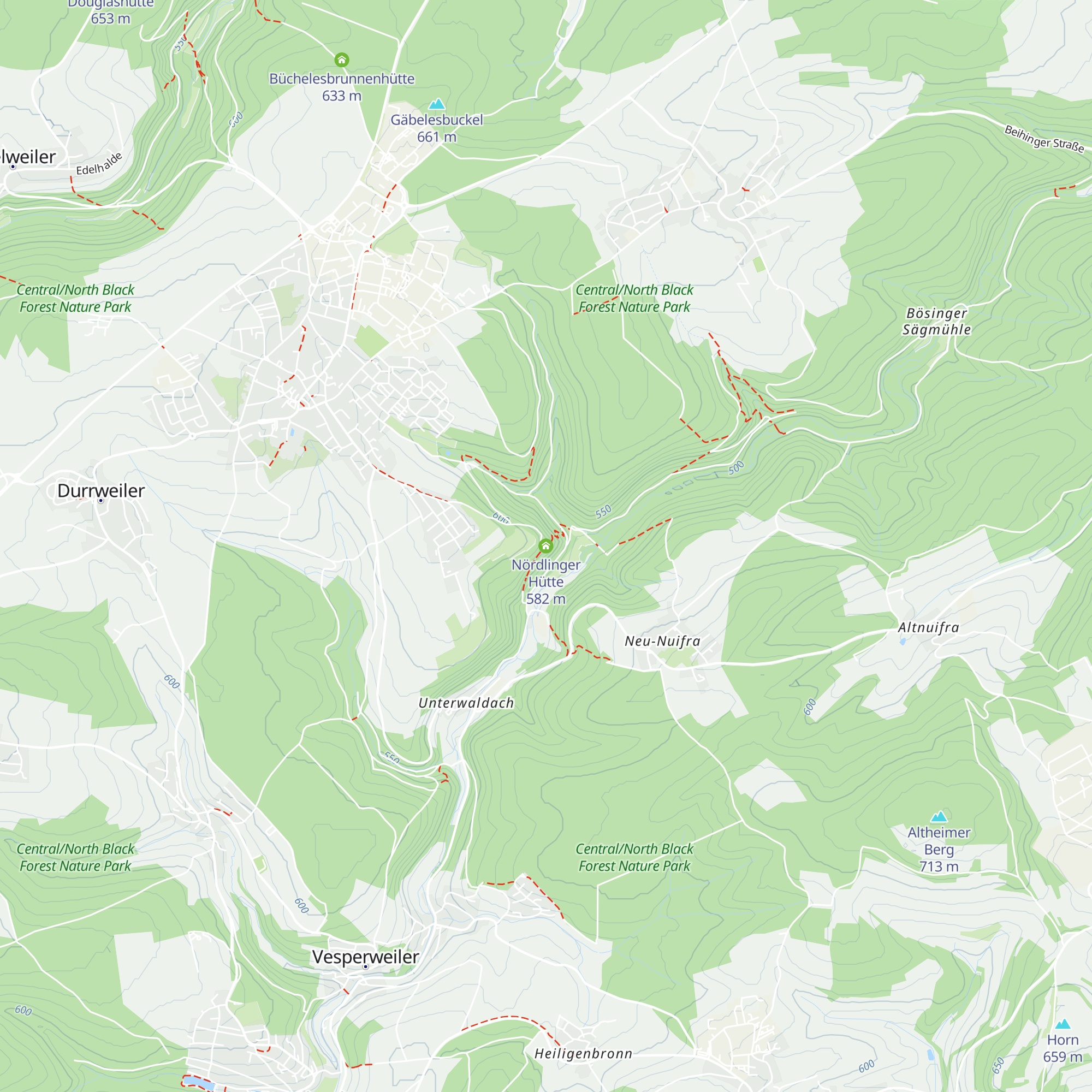 Nördlinger Hütte map