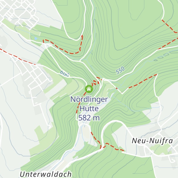 Map of Nördlinger Hütte