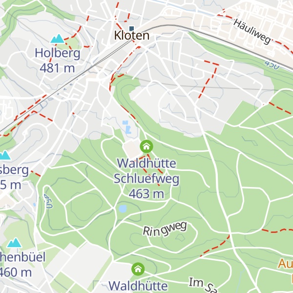 Map of Waldhütte Schluefweg