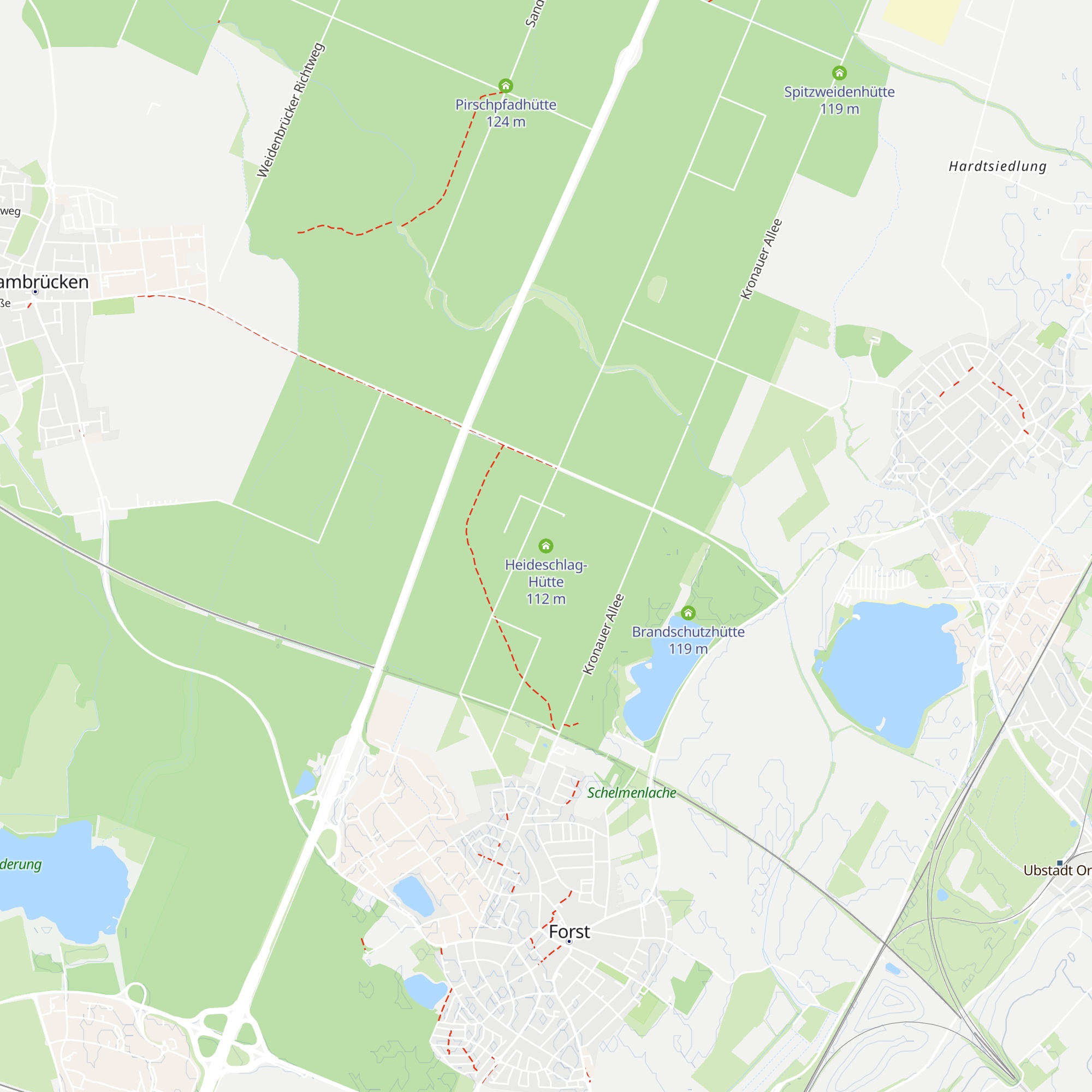 Heideschlag-Hütte map