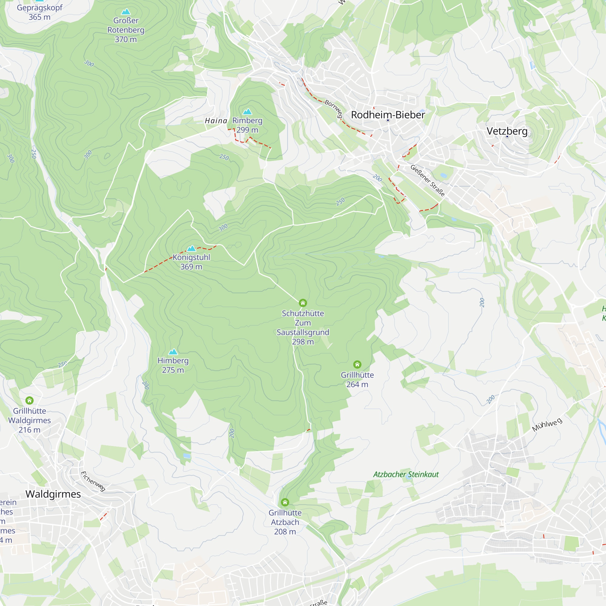 Schutzhütte Zum Saustallsgrund map