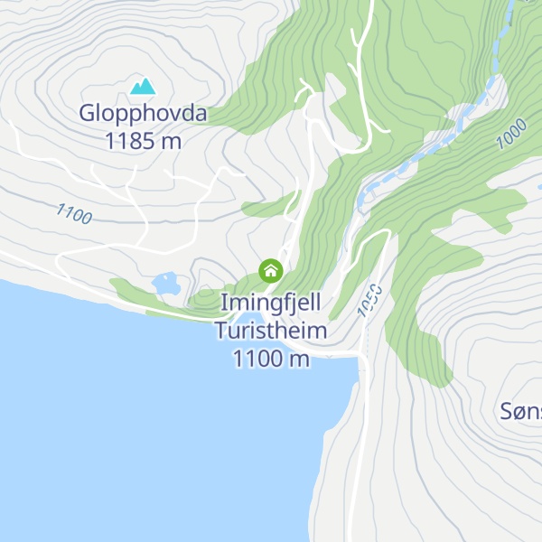 Map of Imingfjell Turistheim