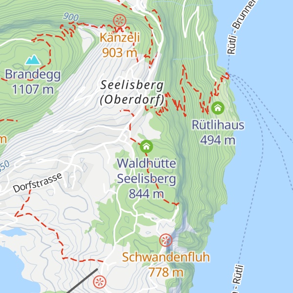 Map of Waldhütte Seelisberg