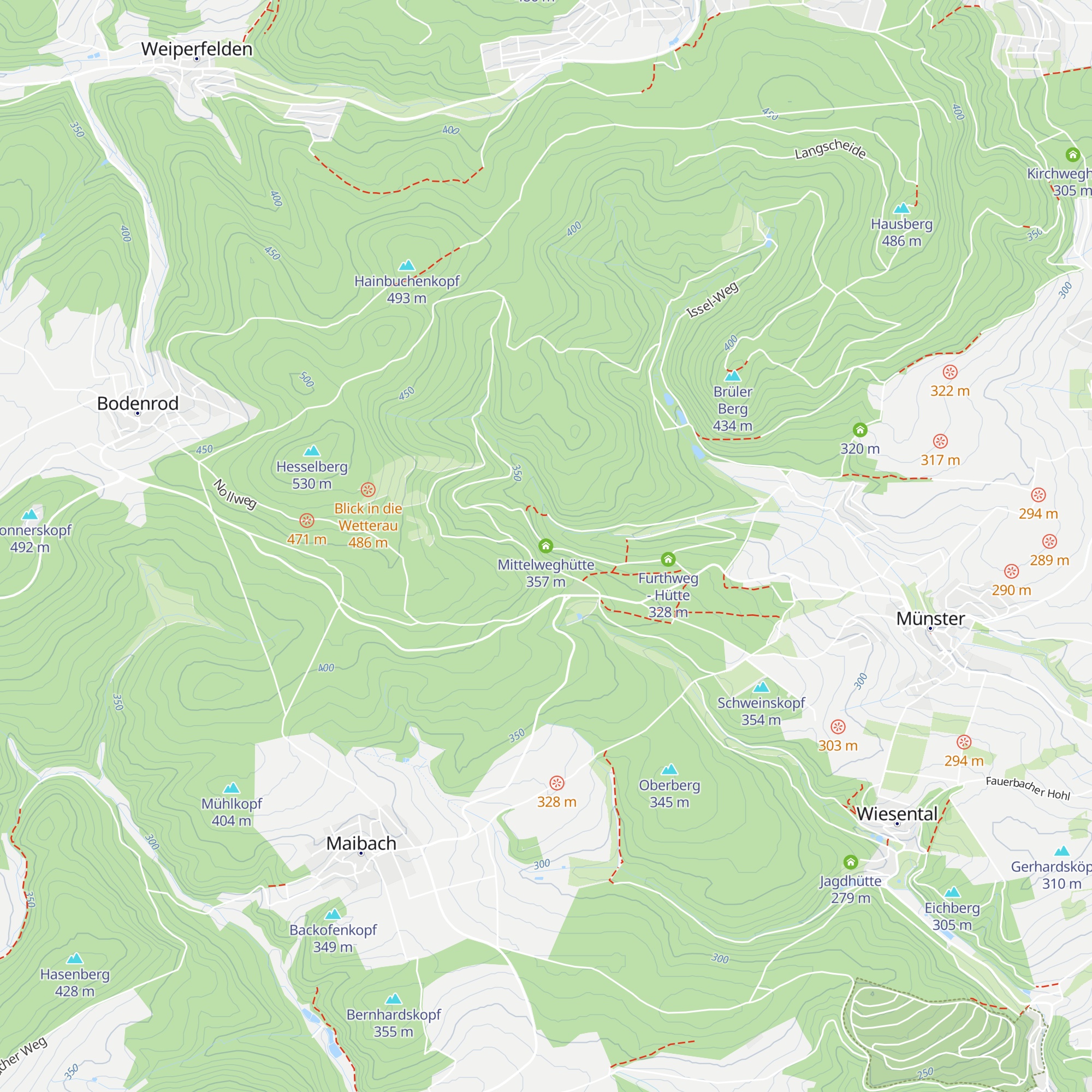 Mittelweghütte map