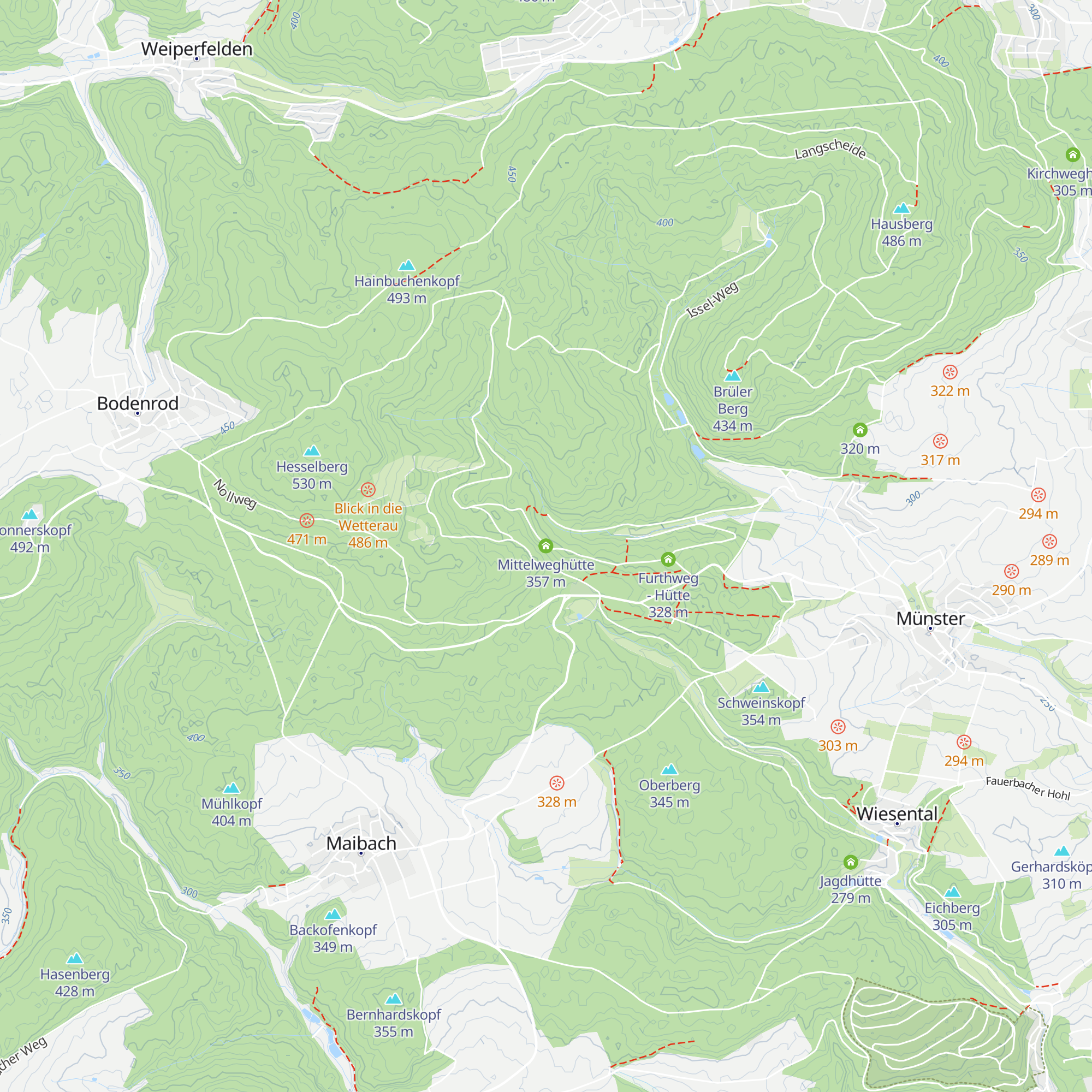 Mittelweghütte map
