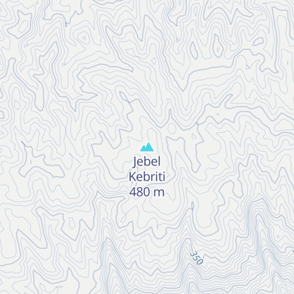 Map of Jebel Kebriti