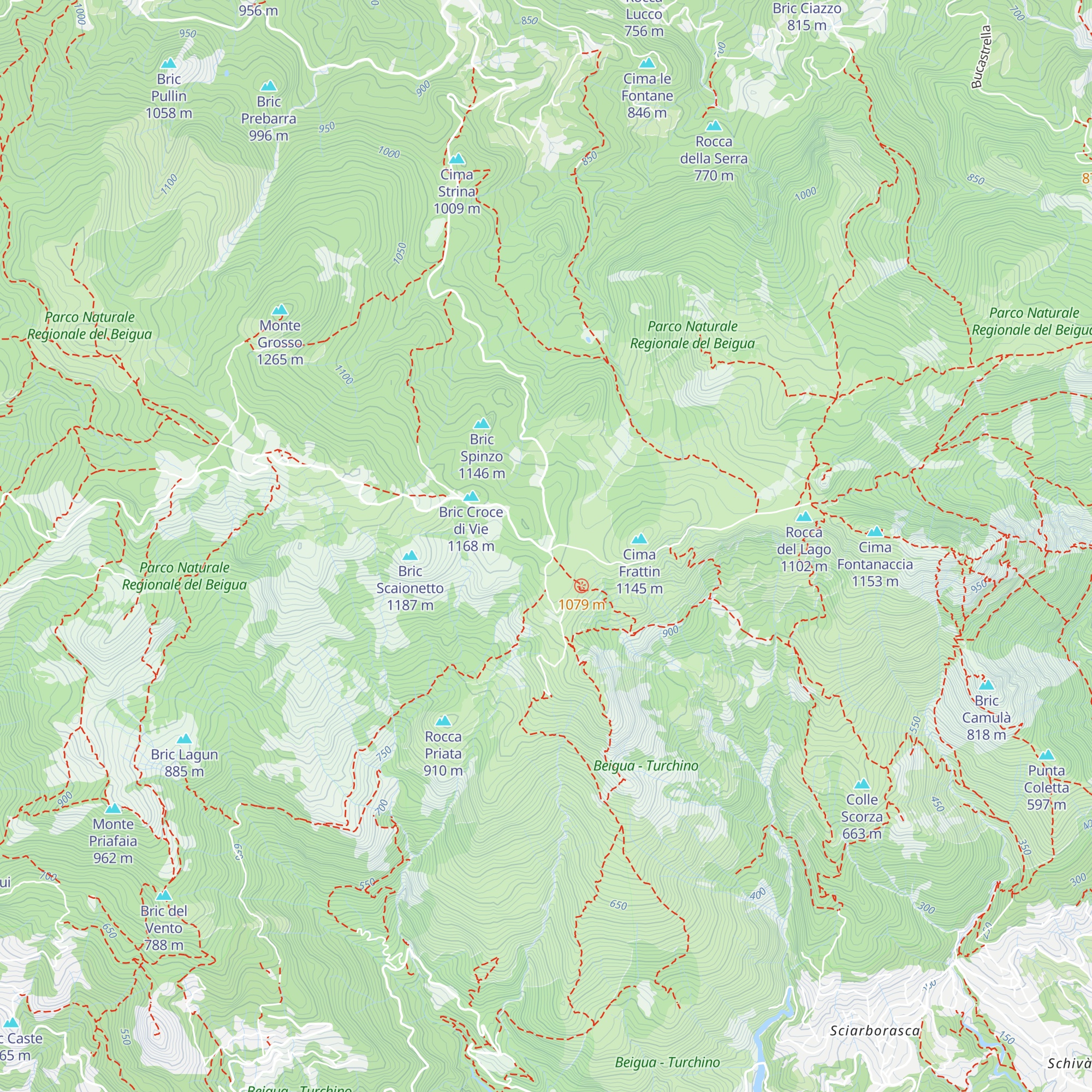 Rifugio Pratorotondo map