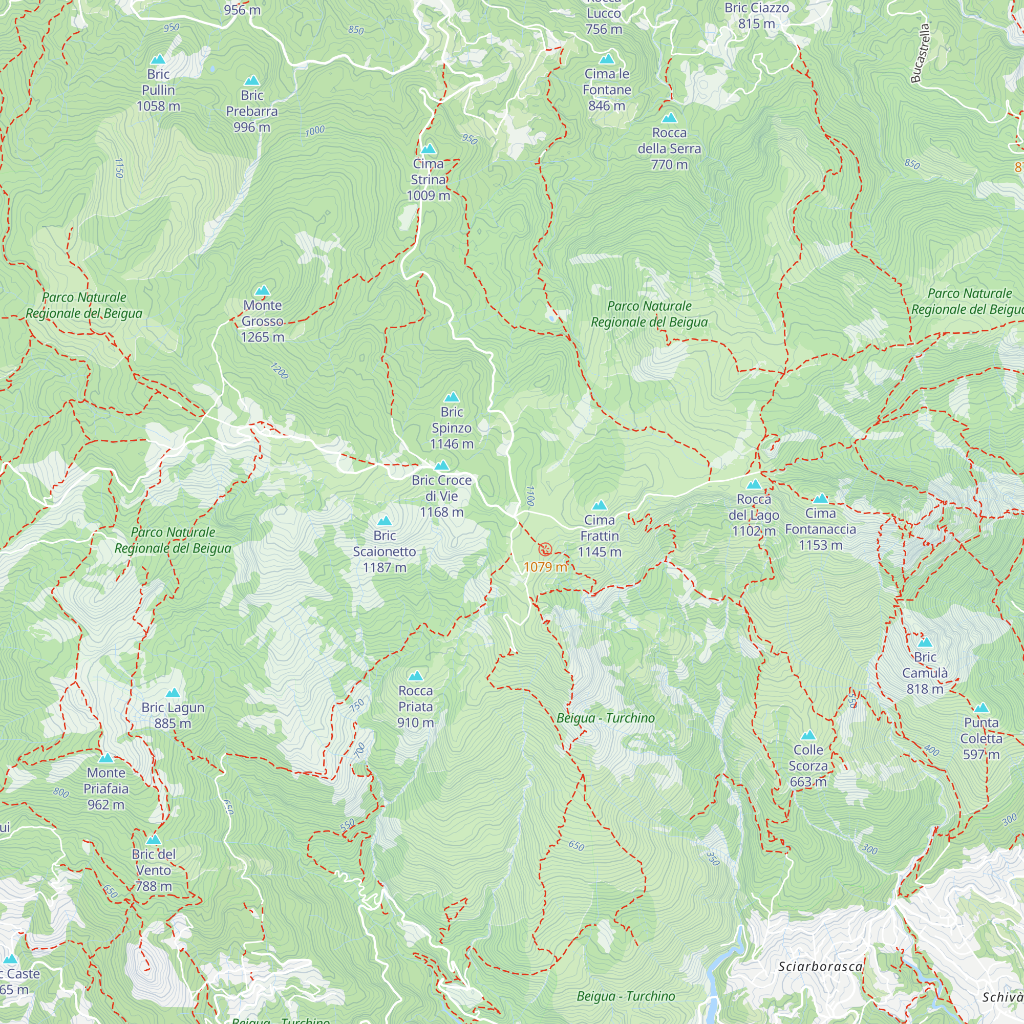 Rifugio Pratorotondo map