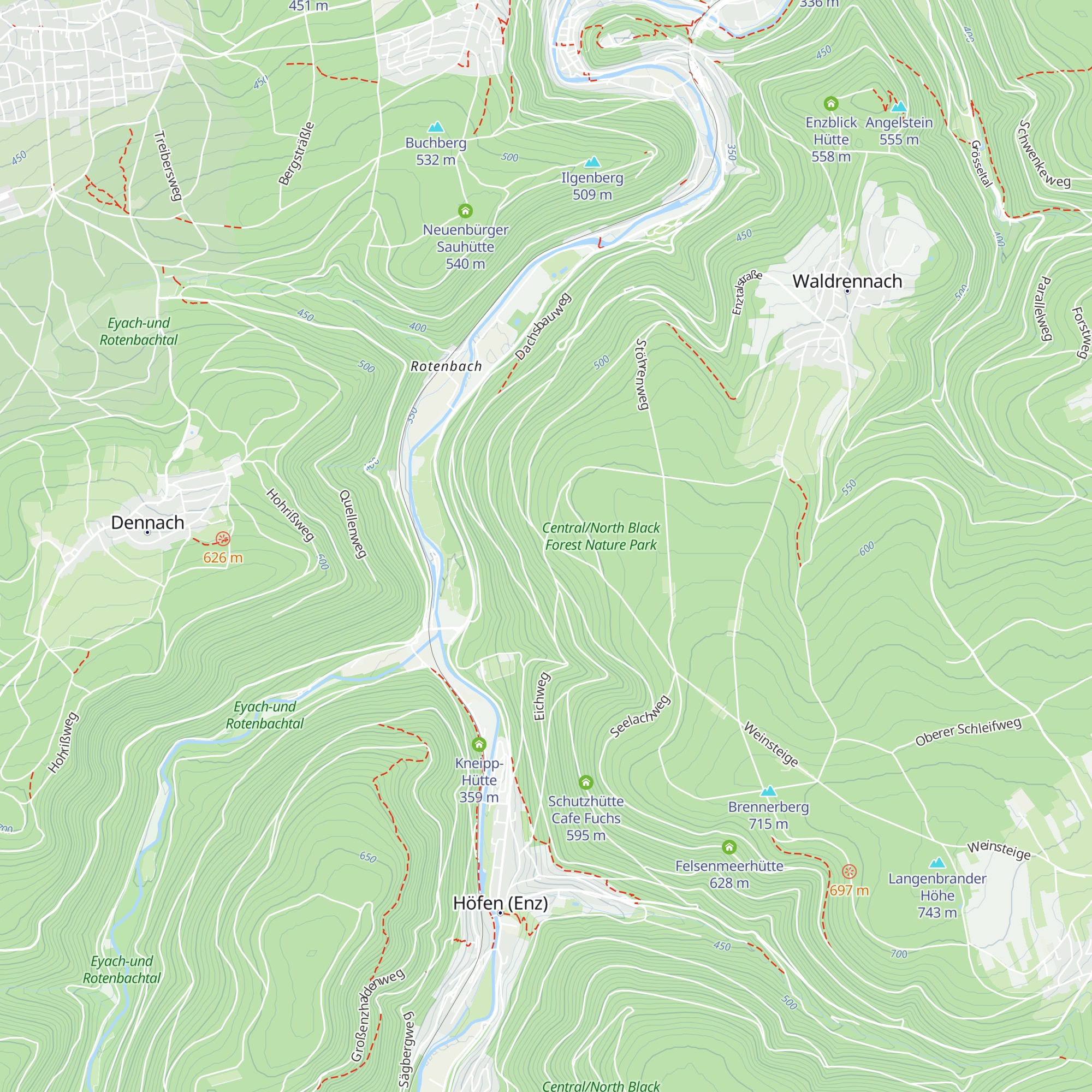 Gänsebrunnenhütte map