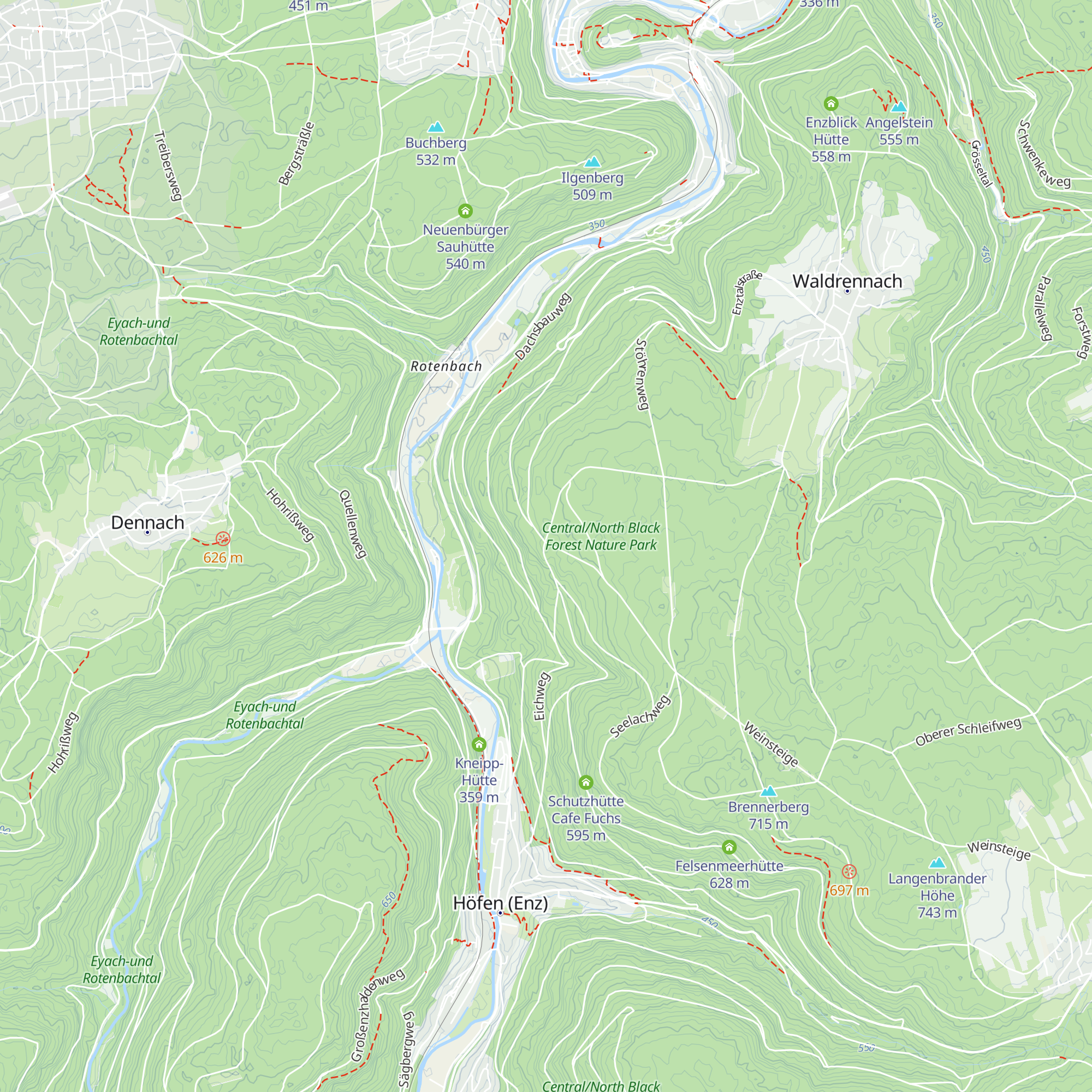 Gänsebrunnenhütte map