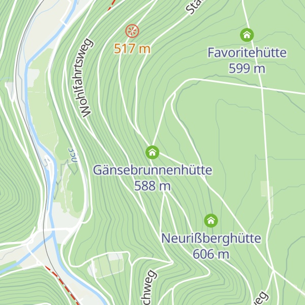 Map of Gänsebrunnenhütte