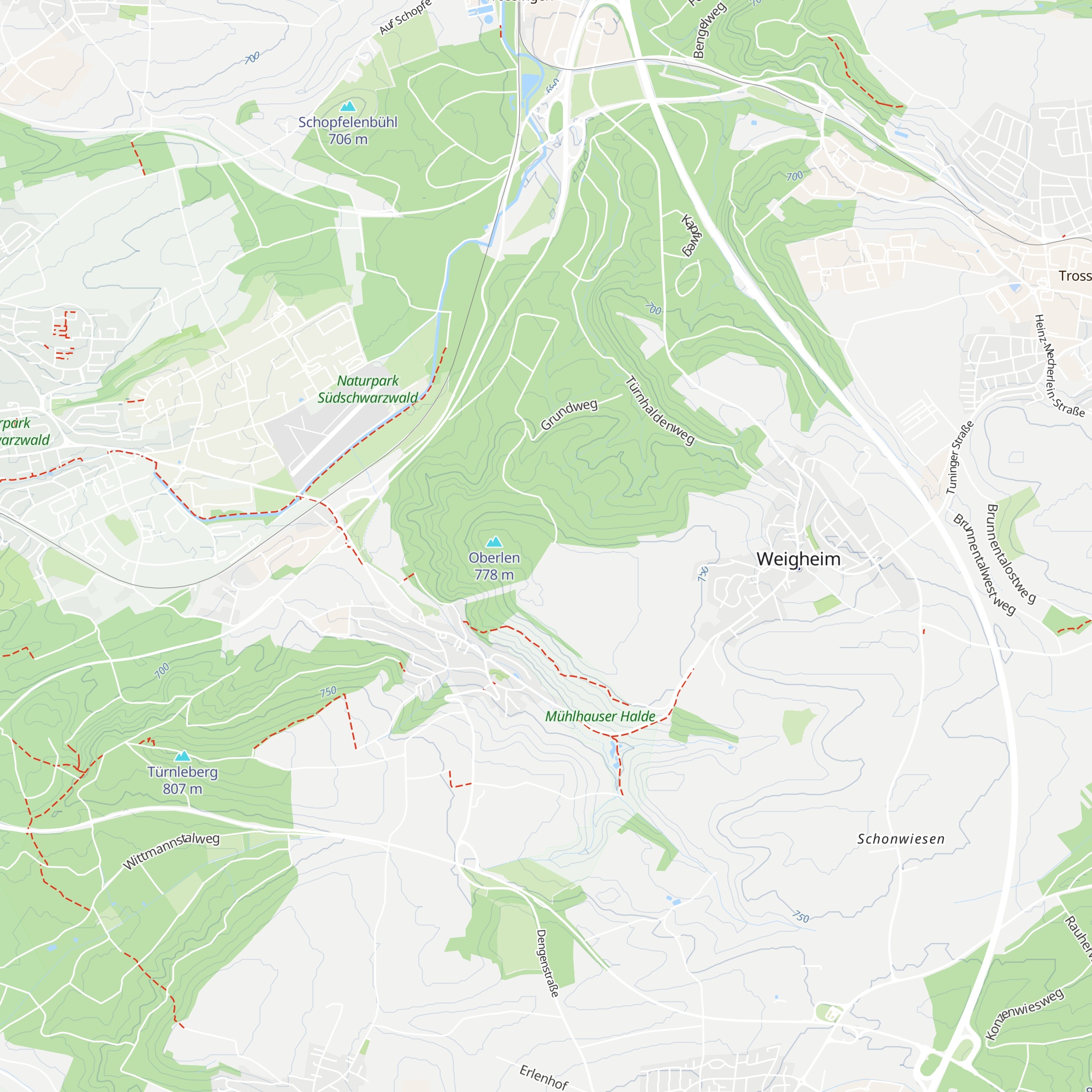 Waldhütte map