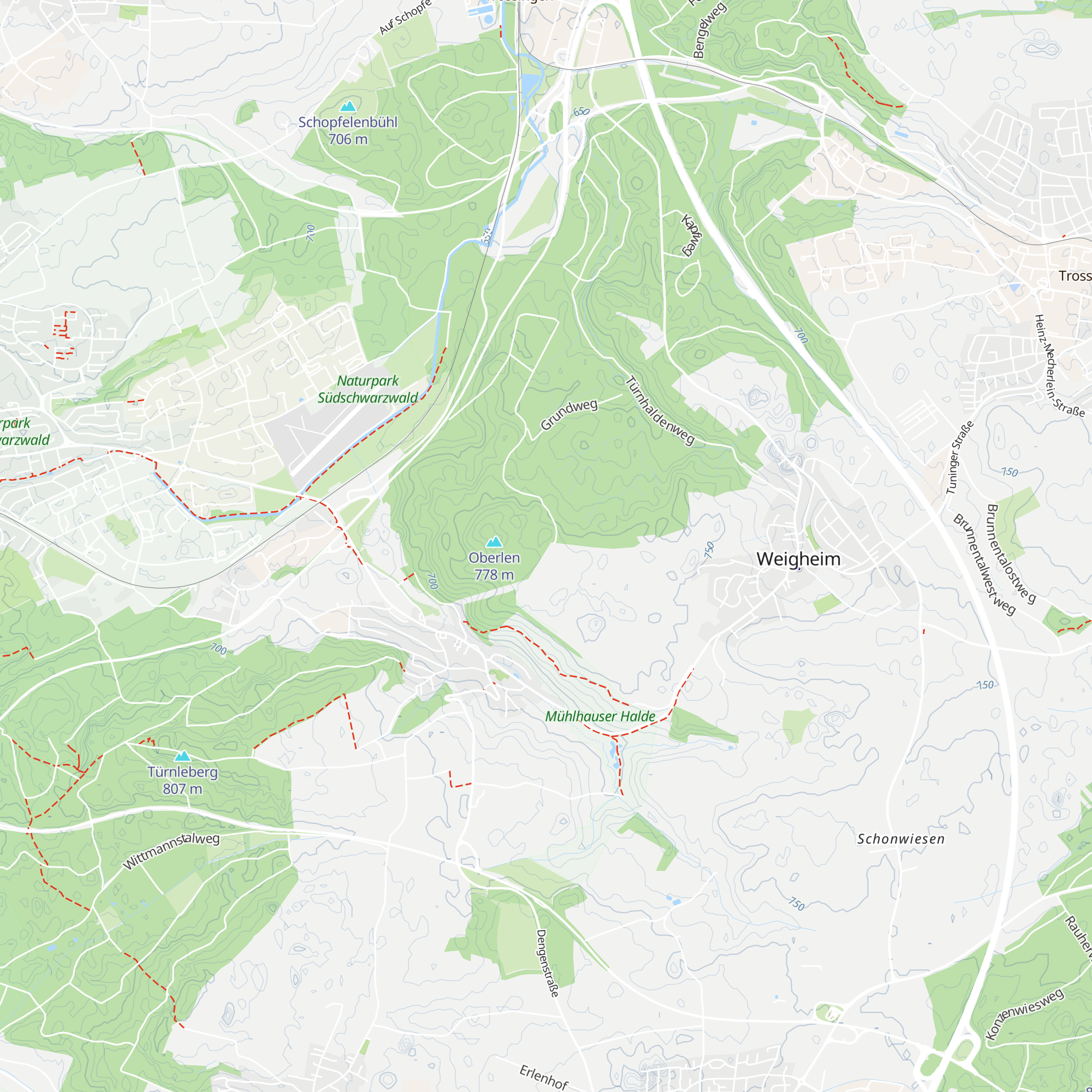 Waldhütte map