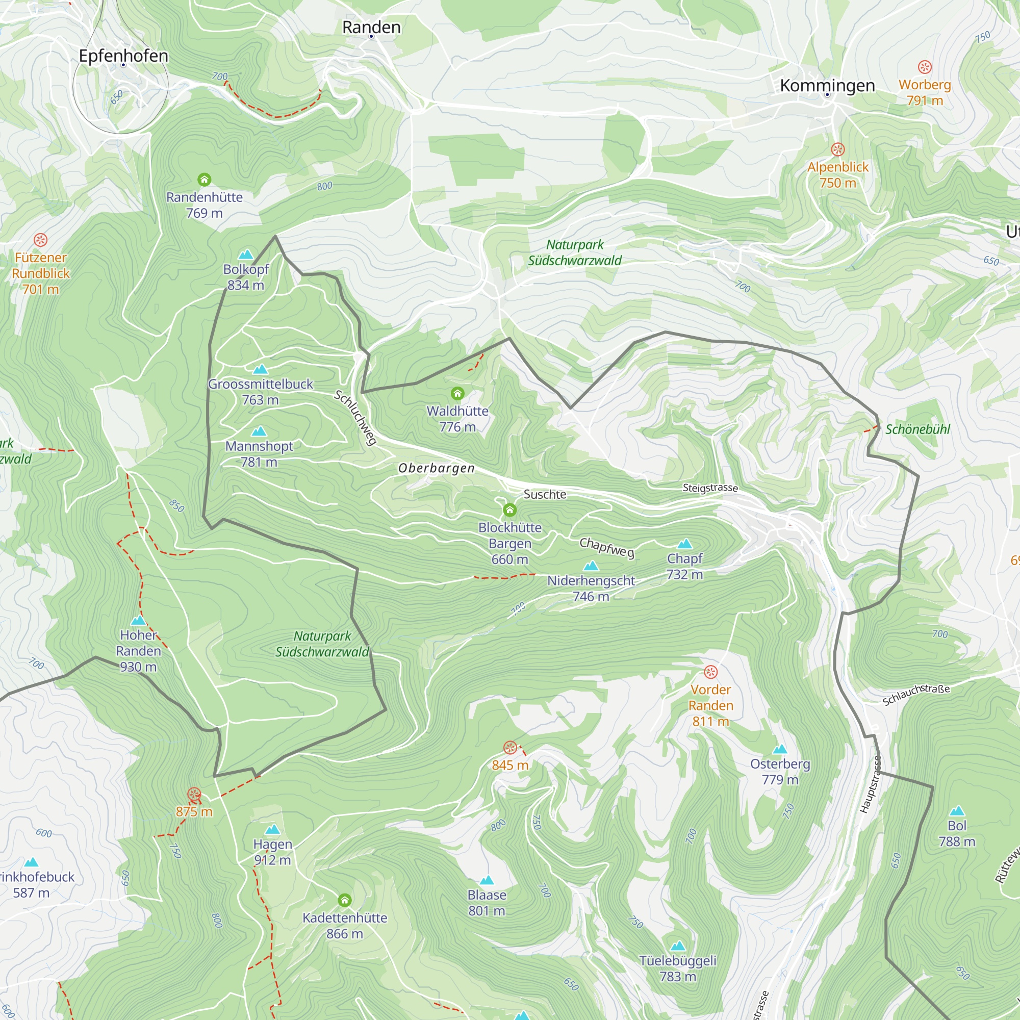 Blockhütte Bargen map