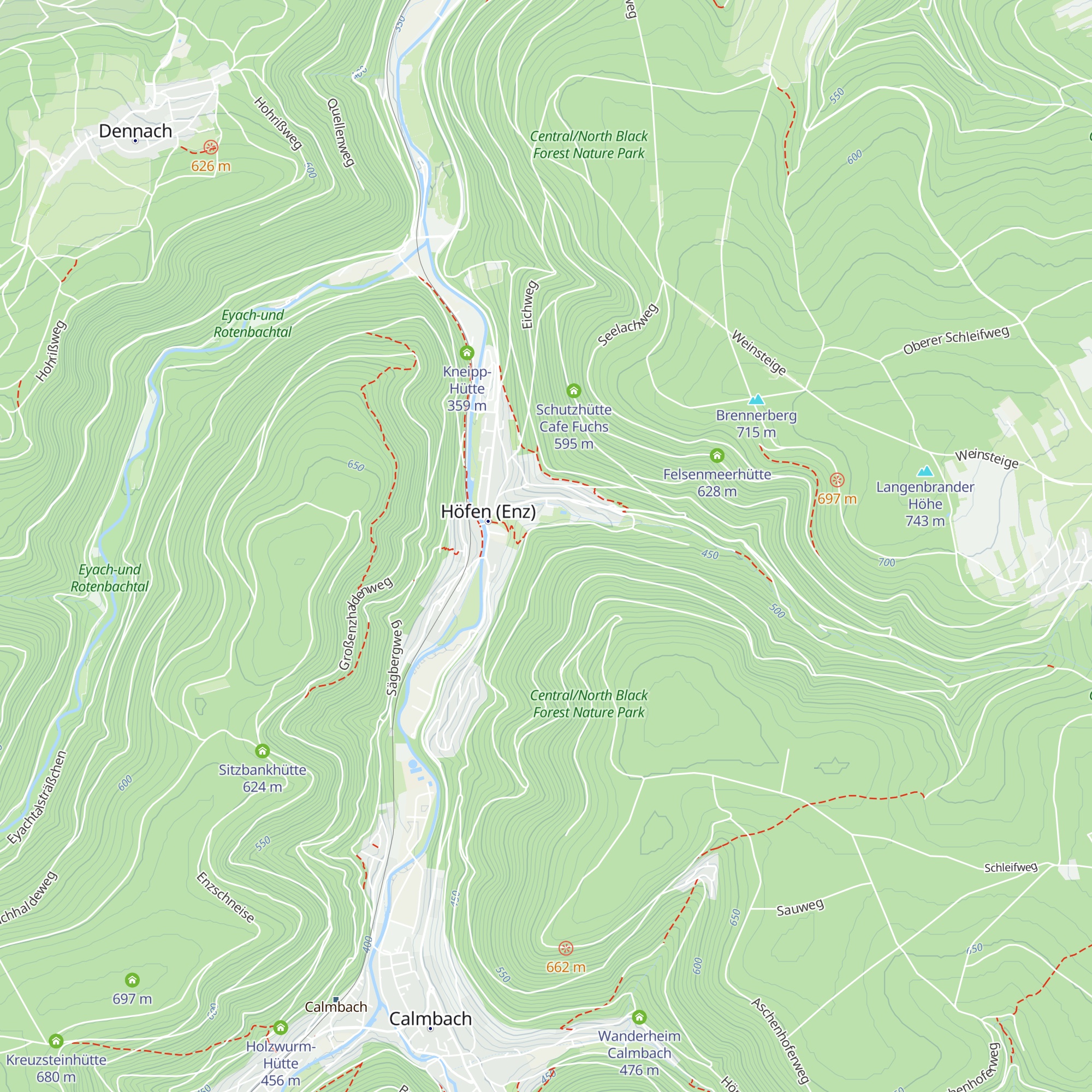 Hengstberghütte map
