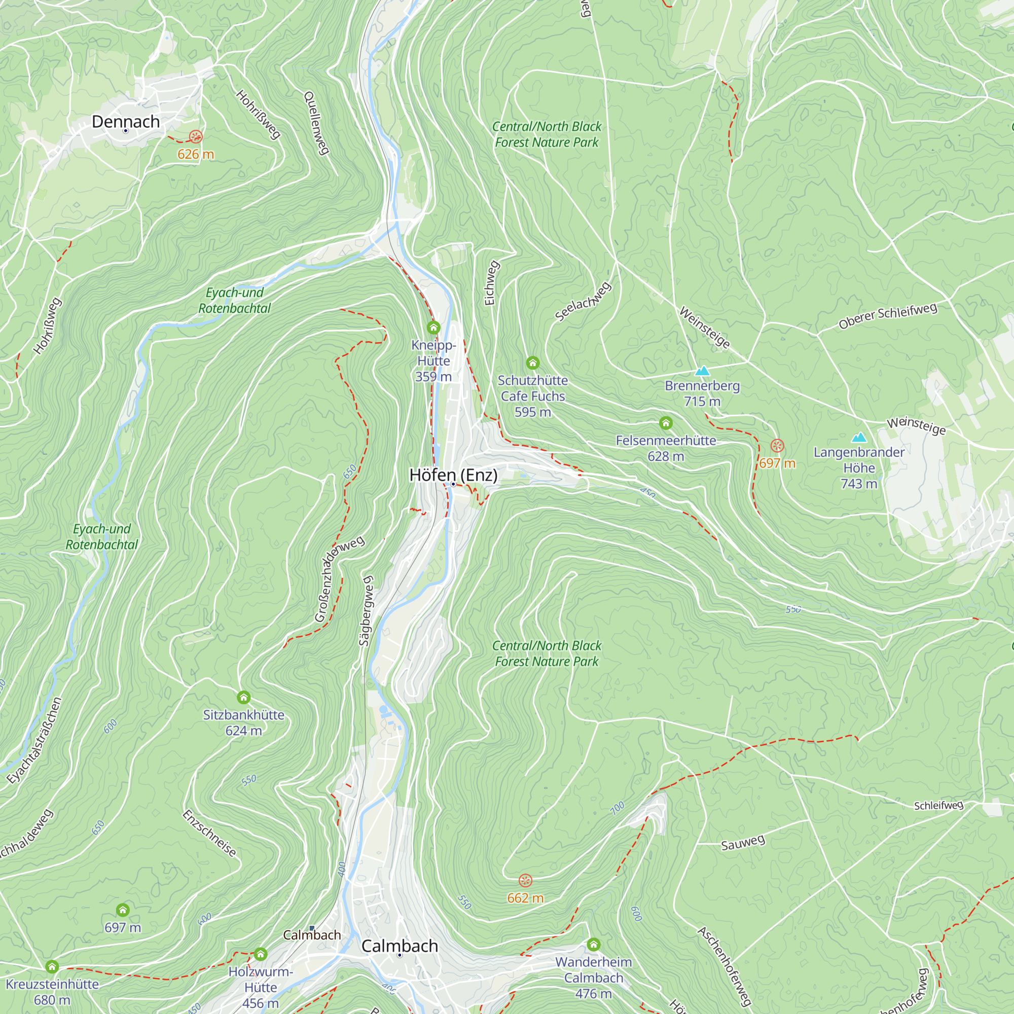 Hengstberghütte map