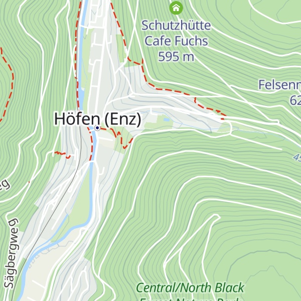 Map of Hengstberghütte