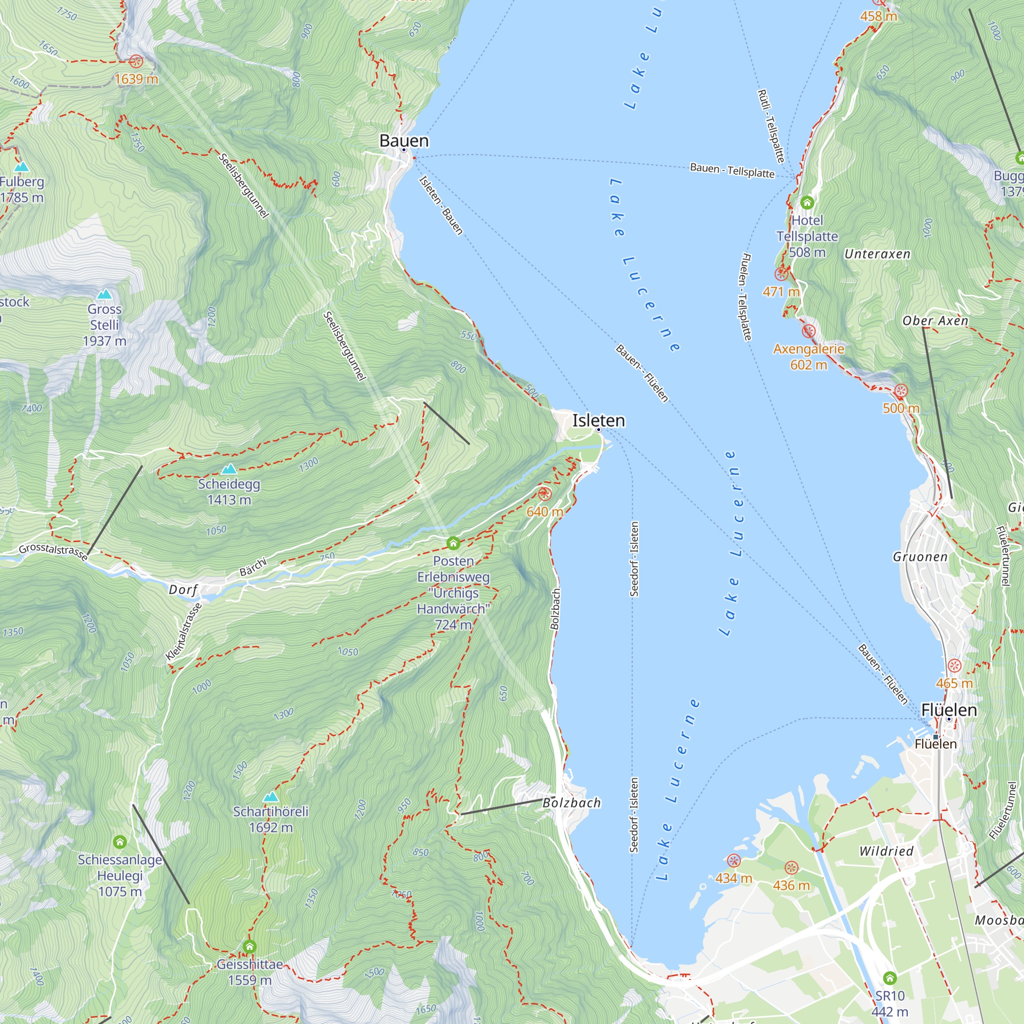 Posten Erlebnisweg "Urchigs Handwärch" map