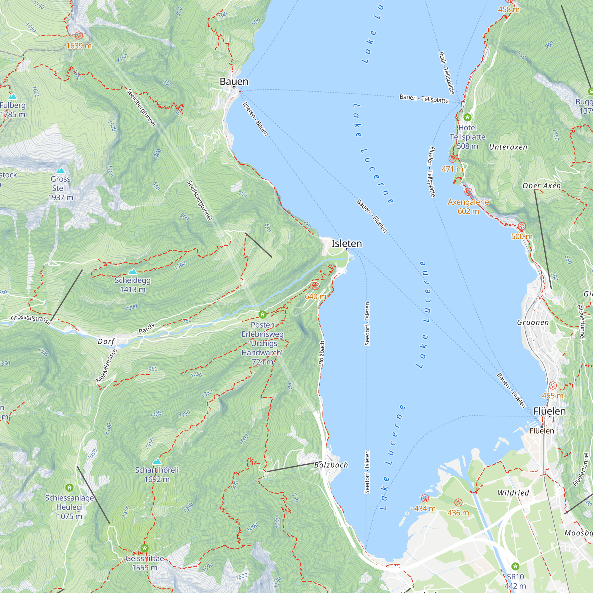 Posten Erlebnisweg "Urchigs Handwärch" map