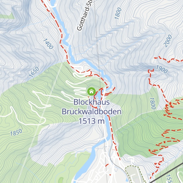 Map of Blockhaus Brückwaldboden