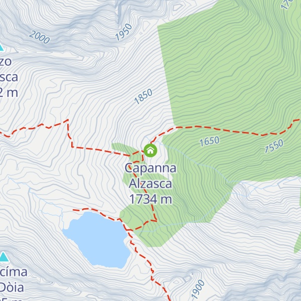 Map of Capanna Alzasca