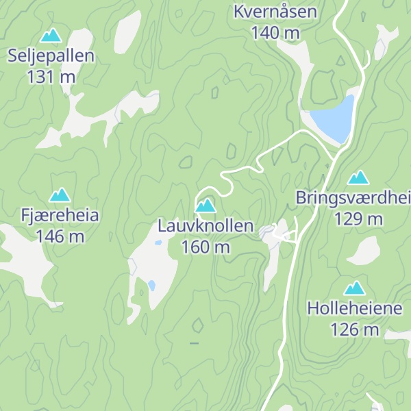 Map of Lauvknollen