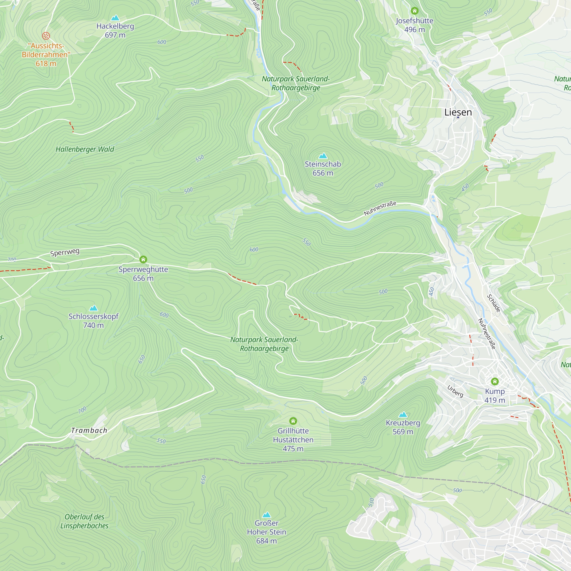 Schutzhütte - SGV Hallenberg map