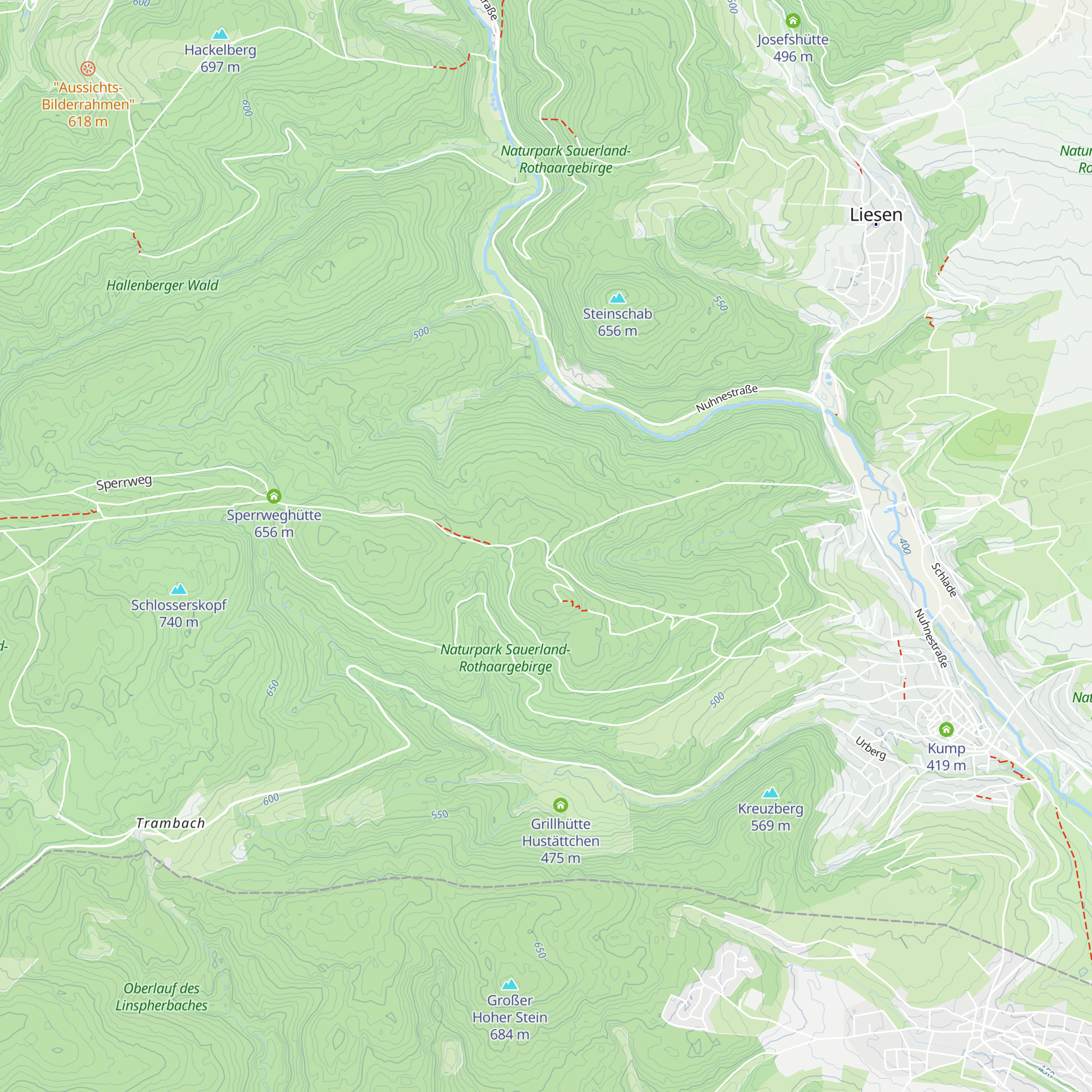 Schutzhütte - SGV Hallenberg map