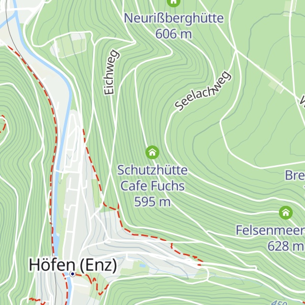 Map of Schutzhütte Cafe Fuchs
