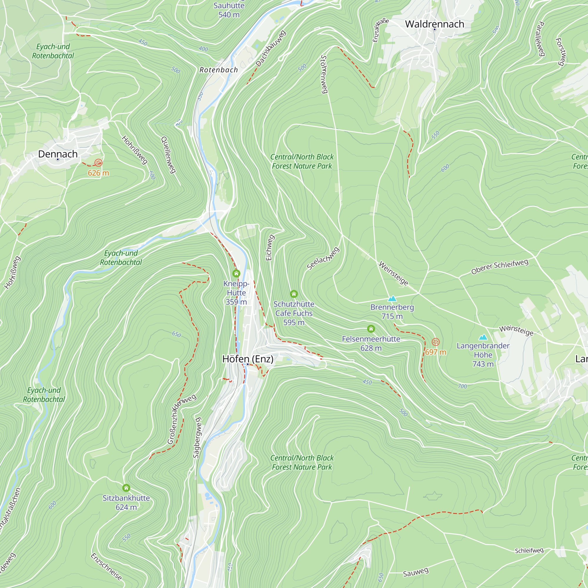 Schutzhütte Cafe Fuchs map