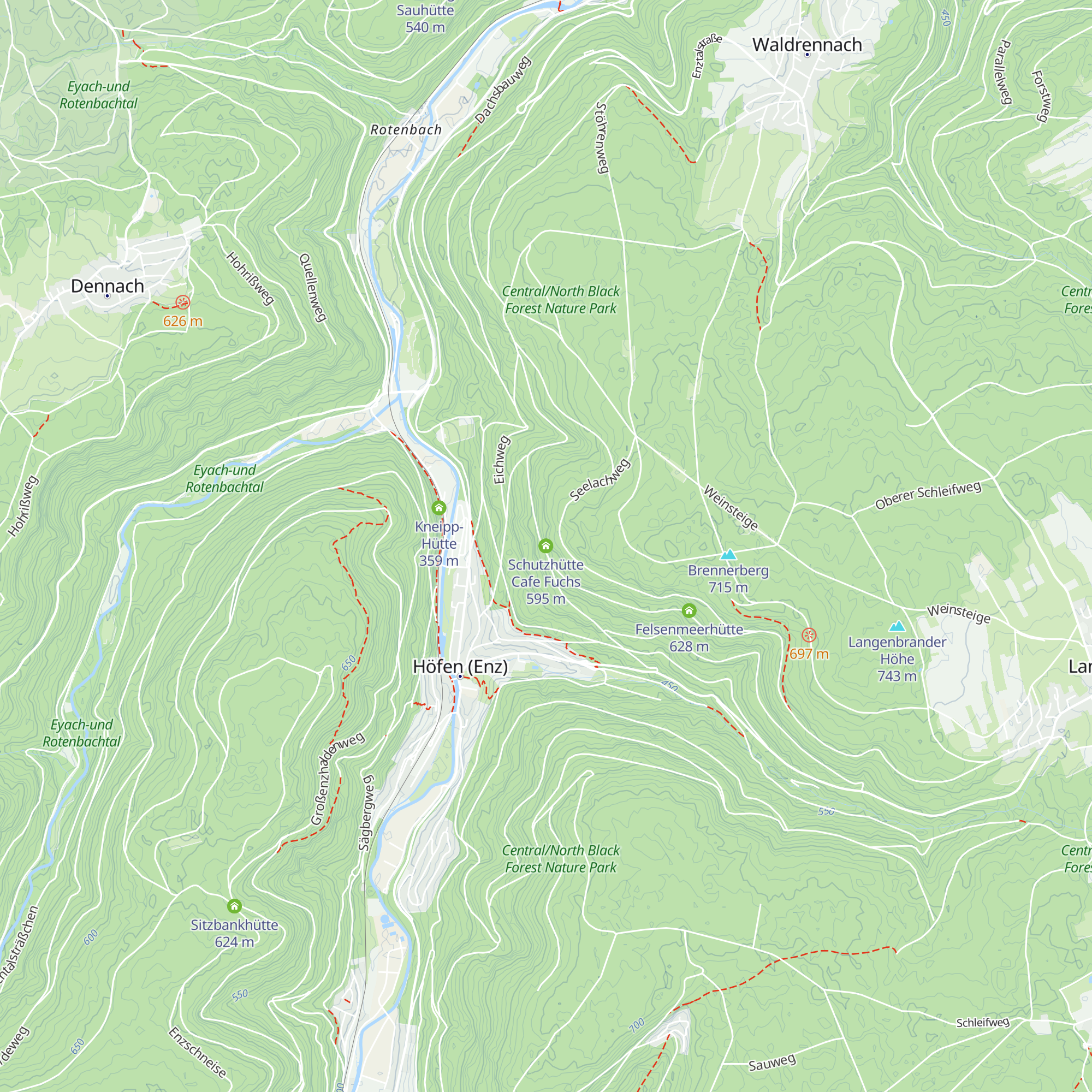 Schutzhütte Cafe Fuchs map