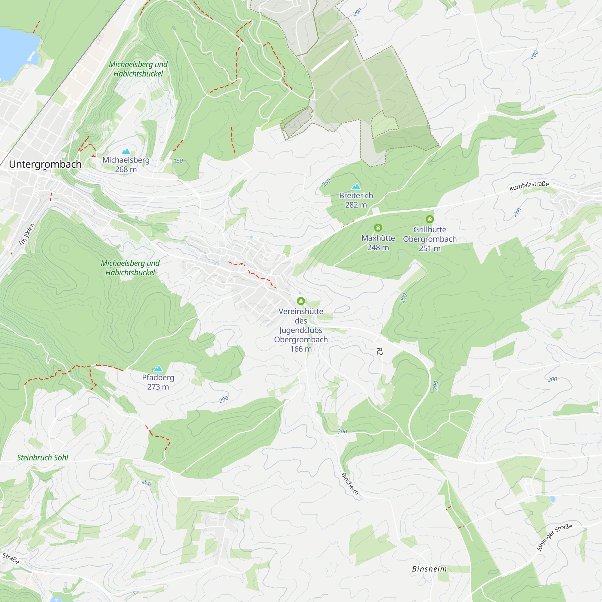 Vereinshütte des Jugendclubs Obergrombach map