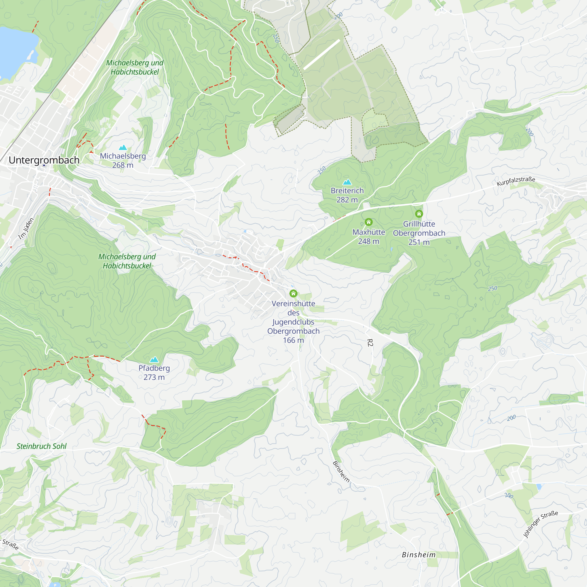 Vereinshütte des Jugendclubs Obergrombach map