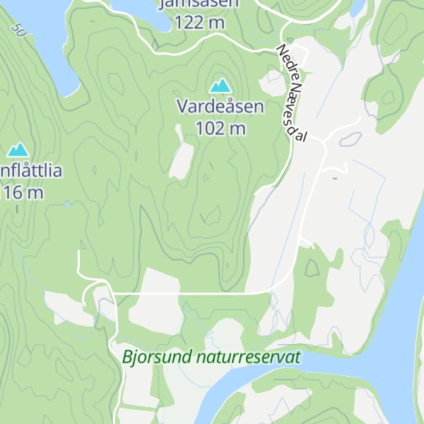 Map of Skjersvollåsen