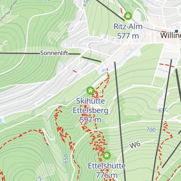 Map of Skihütte Ettelsberg