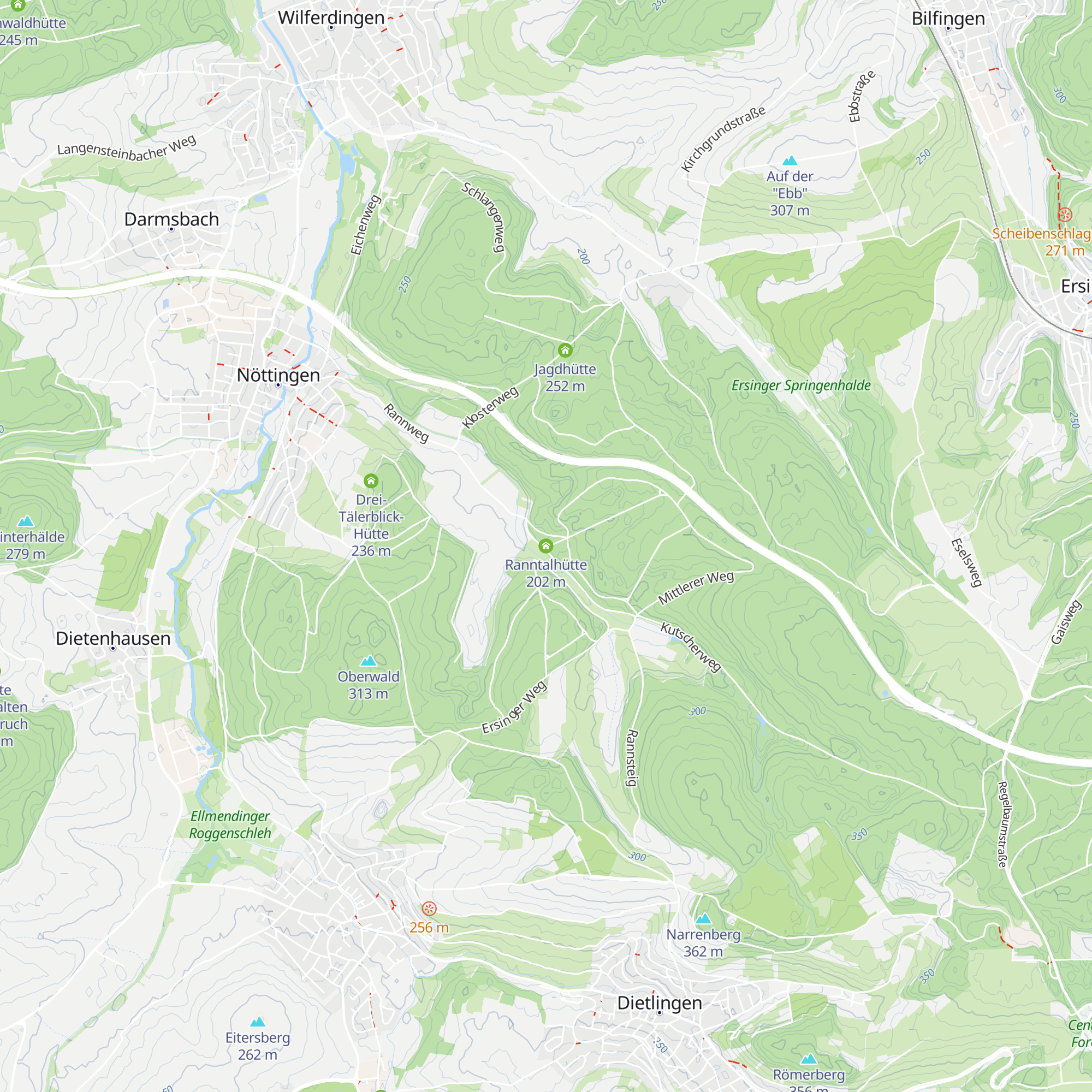 Ranntalhütte map