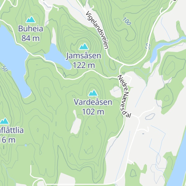 Map of Vardeåsen