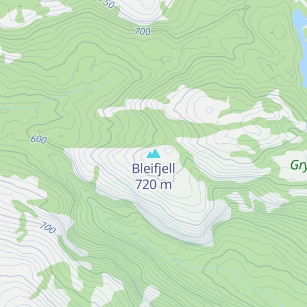 Map of Bleifjell