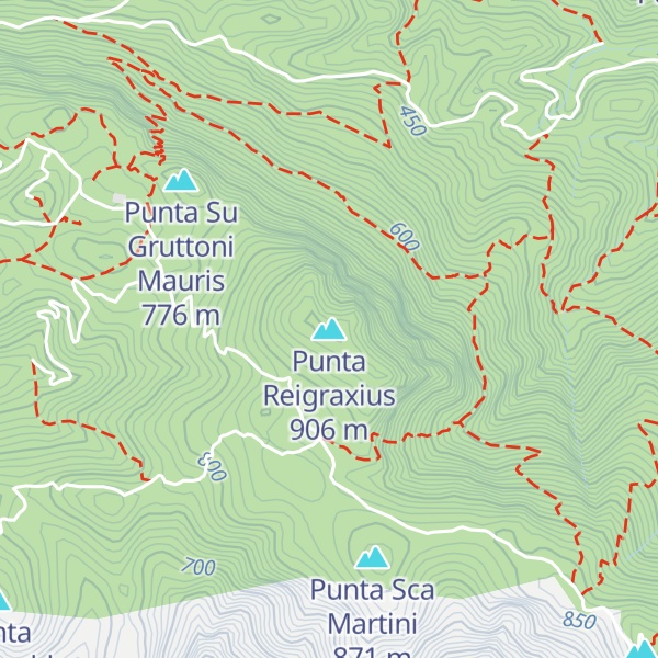 Map of Punta Reigraxius