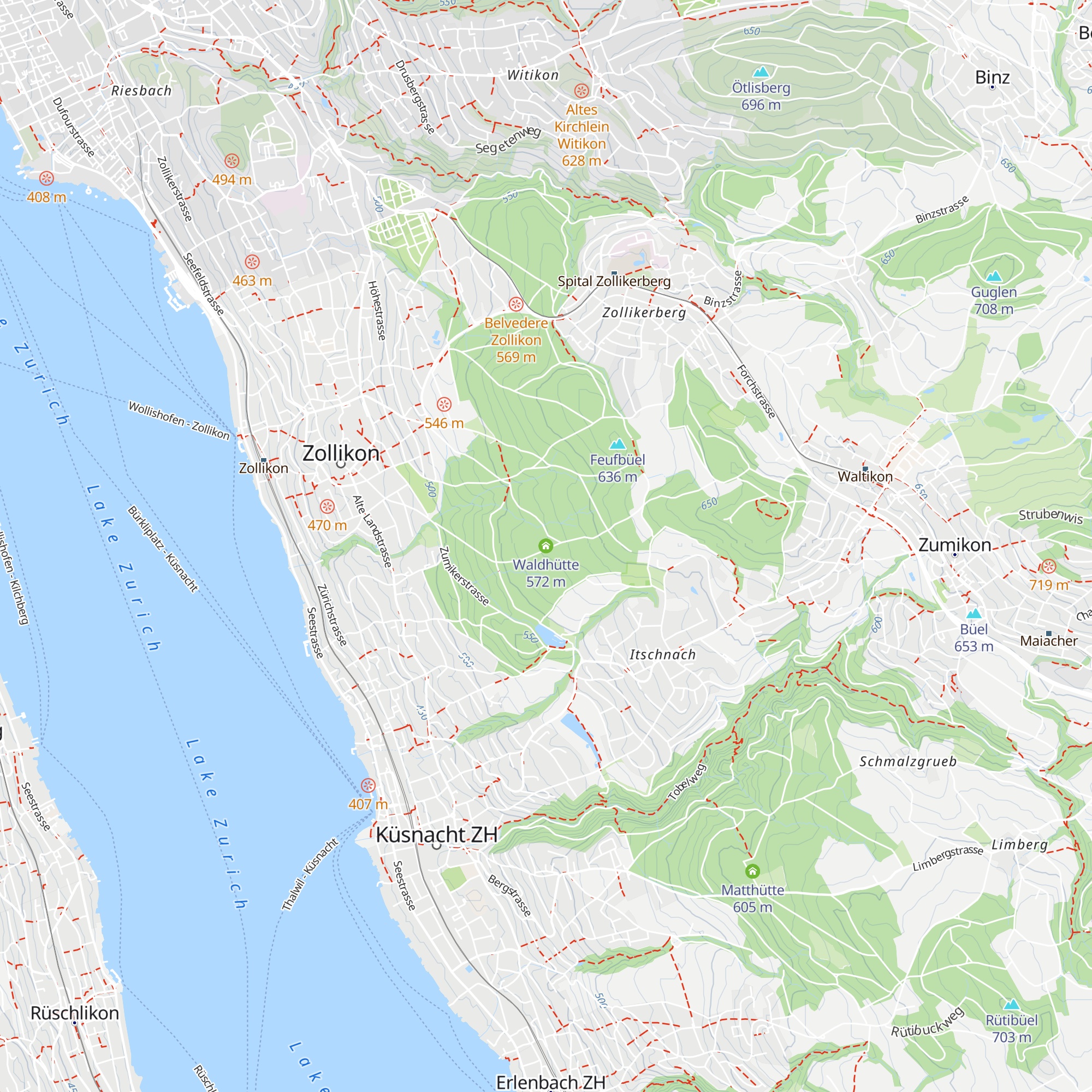 Waldhütte map
