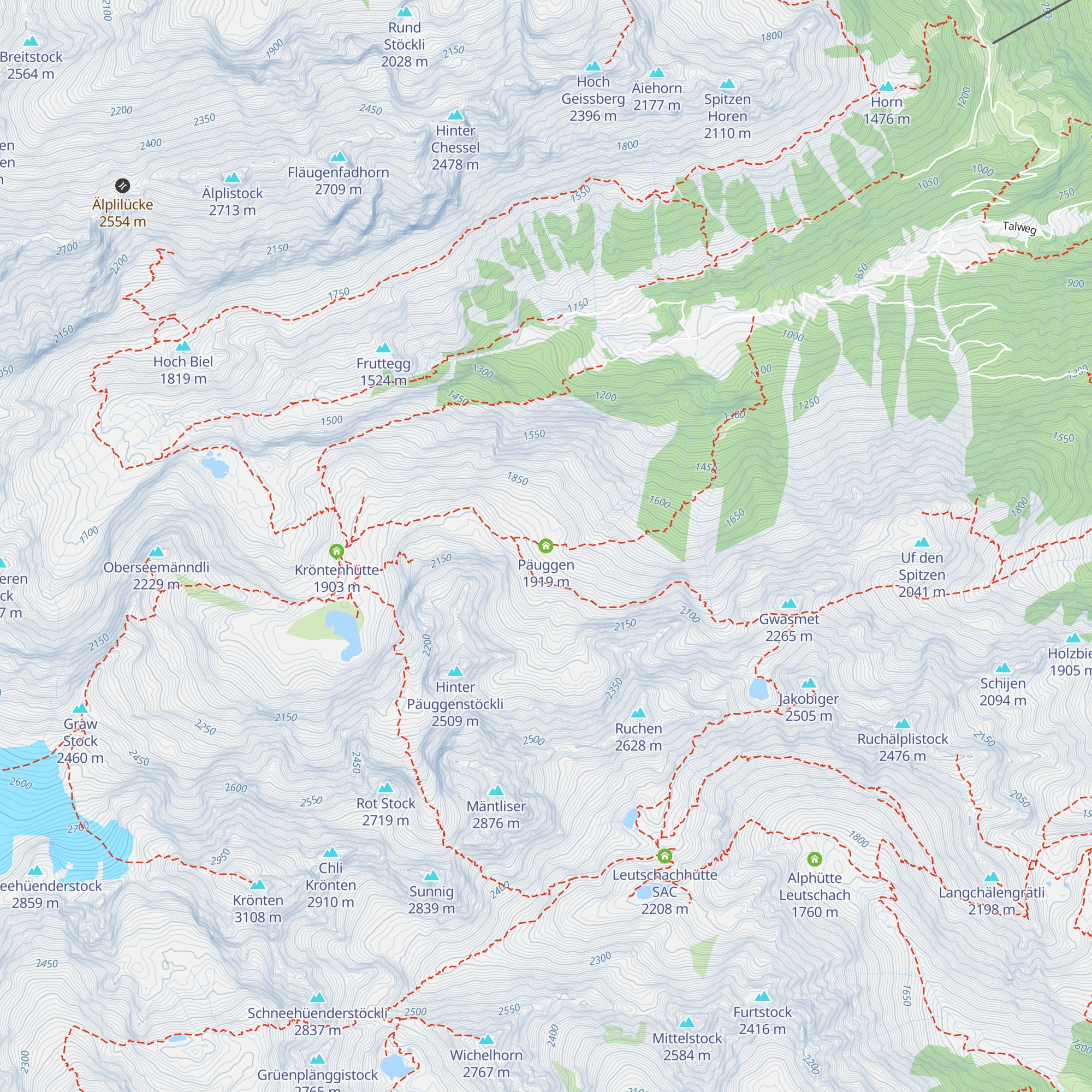 Päuggen map